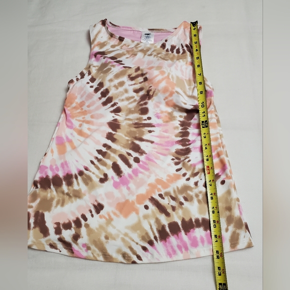 Lands End High Neck Tankini Swimsuit Top Tie Dye Pink Size 2 Built in Bra NWT - Picture 13 of 13